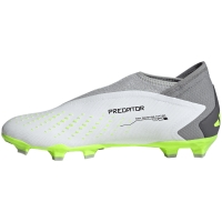 adidas Predator football shoes Accuracy.3 Laceless FG white-gray GZ0021