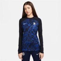 Nike Chelsea Dri-FIT Strike Drill Performance Quarter-Zip Long Sleeve Top Womens