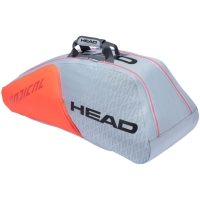 Geanta tenis Head Radical 9R Supercombi gri- portocaliu 283511