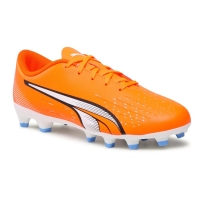 Ghete fotbal copii puma ultra play fg/ag jr portocaliu