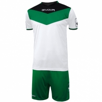 Givova Kit Campo set in black and white and green