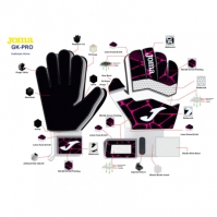 Gk- Pro Goalkeeper Gloves Black Fuchsia