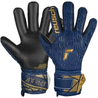 Reusch Attrakt Freegel Silver goalkeeper gloves, navy blue 5470235 4411