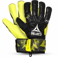 Goalkeeper gloves Select 77 Super Grip Hyla Cut black and yellow