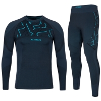 Men's thermal underwear Alpinus Tactical Gausdal Set graphite-blue SI8907