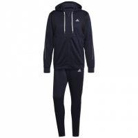 Men's adidas Ribbed Aeroready tracksuit navy blue HI5398