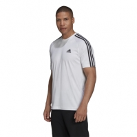 adidas Classic 3 Stripe Sereno T Shirt Mens