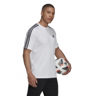 adidas Classic 3 Stripe Sereno T Shirt Mens