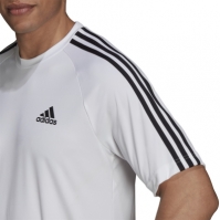 adidas Classic 3 Stripe Sereno T Shirt Mens