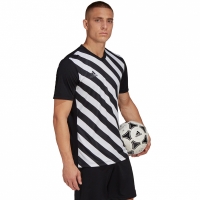 Koszulka męska adidas Entrada 22 Graphic Jersey czarno-biała HF0126