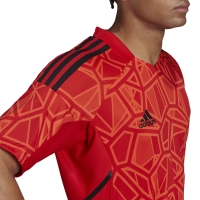 Men's Condivo T-shirt 22 Goalkeeper Jersey Short Sleeve red H21238