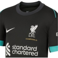 Nike Liverpool Embroidered Away Shirt 2024 2025 Juniors