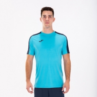 Academy T-shirt Fluor Turquoise-dark Navy S/s