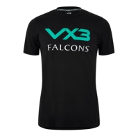 VX3 Newcastle Falcons 2024 2025 Logo T-Shirt Mens