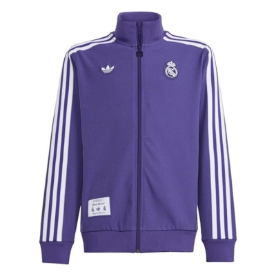 adidas Real Madrid Icon Tracksuit Top Juniors