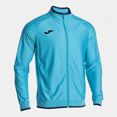 Combi Premium Full Zip Sweatshirt Fluor Turquoise Dark Navy