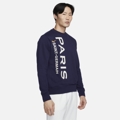 Nike Paris Saint-Germain Club MenS Soccer Crew-Neck French Terry Sweatshirt Mens