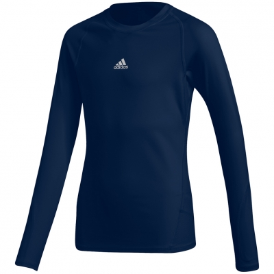 Adidas Alphaskin Sport LS Tee Junior navy blue CW7322