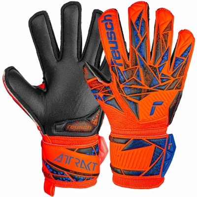 Reusch Attrakt Silver Junior goalkeeper gloves orange 5472215 2211