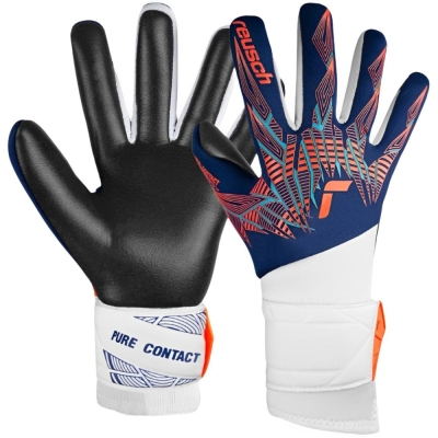 M?nu?i de portar Reusch Pure Contact Silver bleumarin-alb-negru 5470200 4848