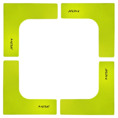 Flat Corner Marker. Set of 4 (lime) META