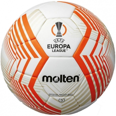 Minge
de fotbal topit FIFA Official UEFA Europa League Acentec alb-portocaliu F5U5000-23