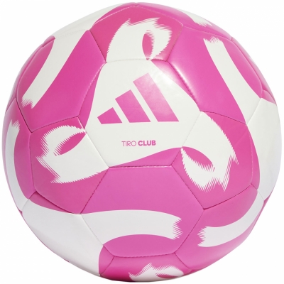 Soccer ball. on adidas Tiro Club white and pink HZ6913