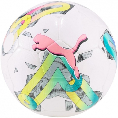 Puma Orbita 6 MS soccer ball white-green-pink 83787 01