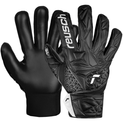 Reusch Attrakt Staster Solid Finger Support Junior goalke m?nu?i negre 5472511 7700