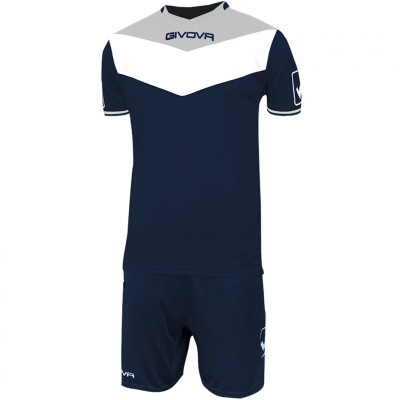 A set of Givova Kit Campo navy-gray