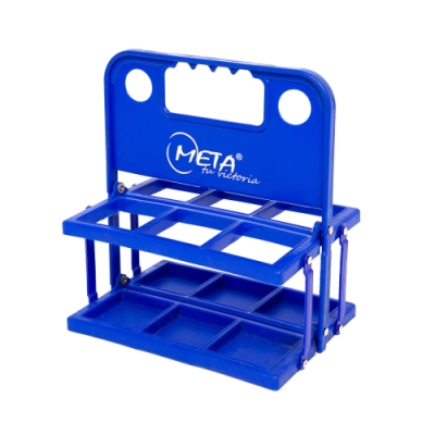 6 Bottle Carrier Plastic Foldable (blue) META