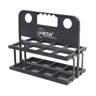 8 Bottle Carrier Plastic Foldable (black) META