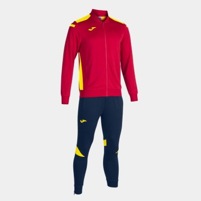 Championship Vi Tracksuit Red Yellow Navy