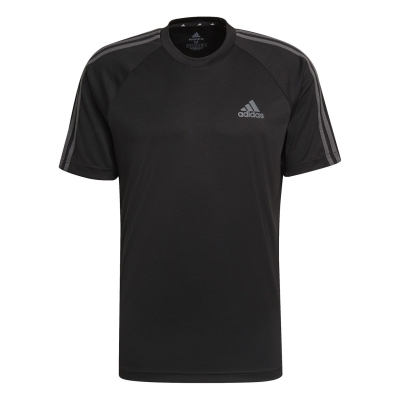 adidas Classic 3 Stripe Sereno T Shirt Mens