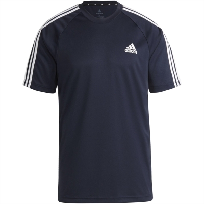 adidas Classic 3 Stripe Sereno T Shirt Mens