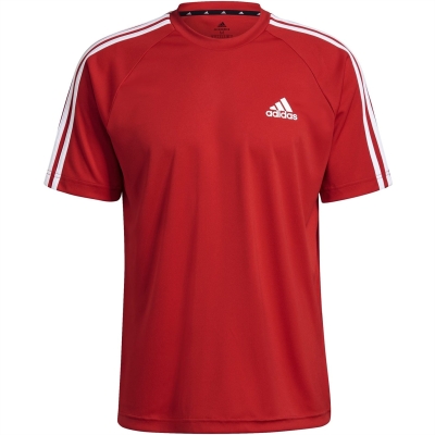 adidas Classic 3 Stripe Sereno T Shirt Mens