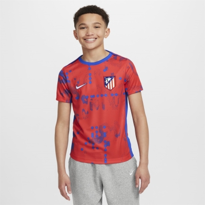 Nike Atletico Madrid Home Pre Match Shirt 2024 2025 Juniors