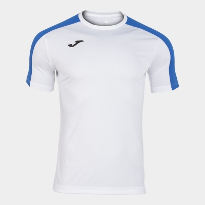 Academy T-shirt White-royal S/s