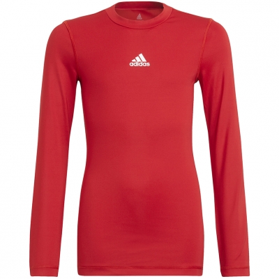 Children's adidas Youth Techfit Long Sleeve T-shirt red H23154