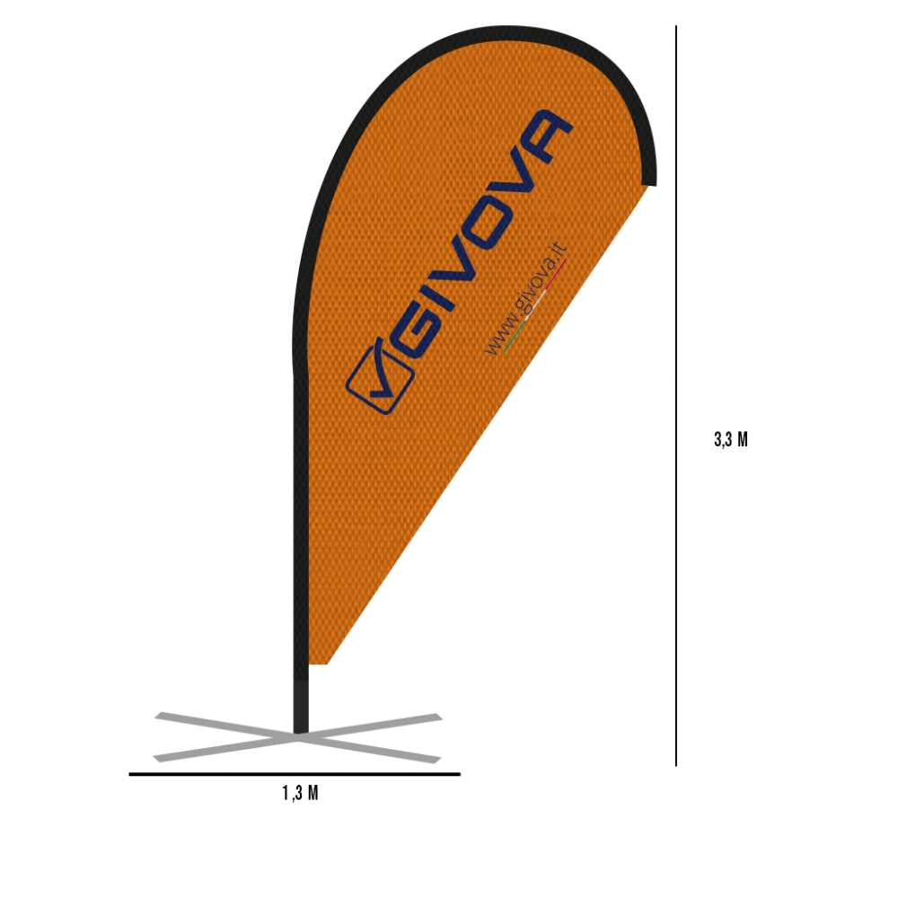 BANDIERA A GOCCIA 3,3Mt*1,3Mt