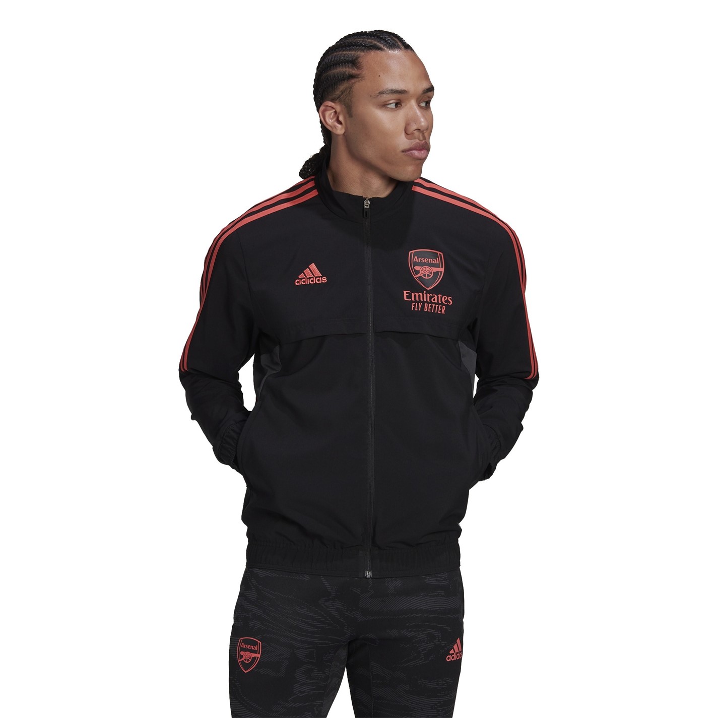 adidas Arsenal Presentation Jacket 2022 2023 Adults