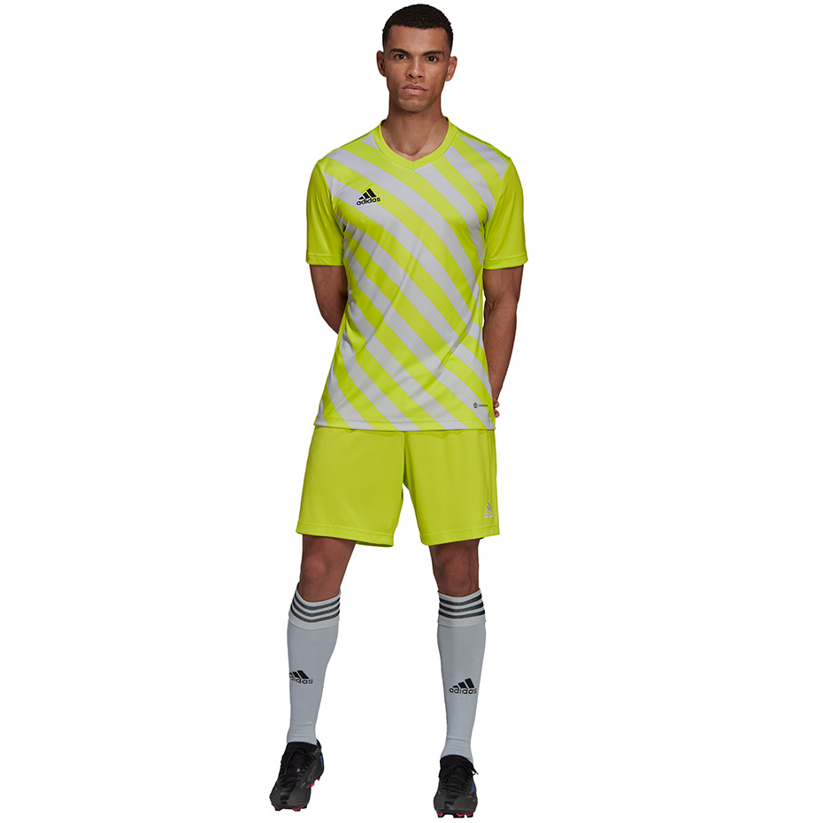 Koszulka męska adidas Entrada 22 Graphic Jersey żółto-szara HF0118