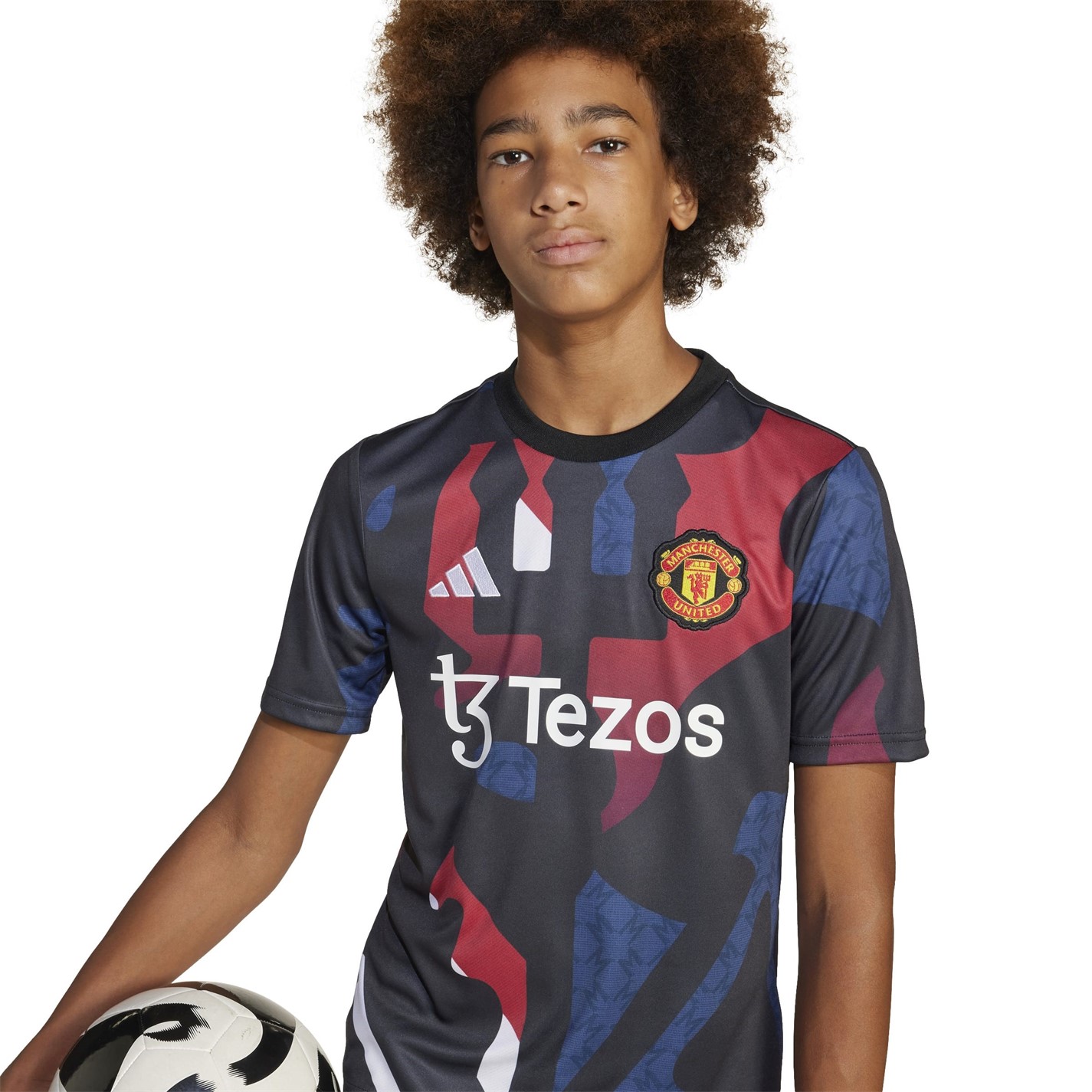 adidas Manchester United Prematch Shirt 2024 2025 Juniors