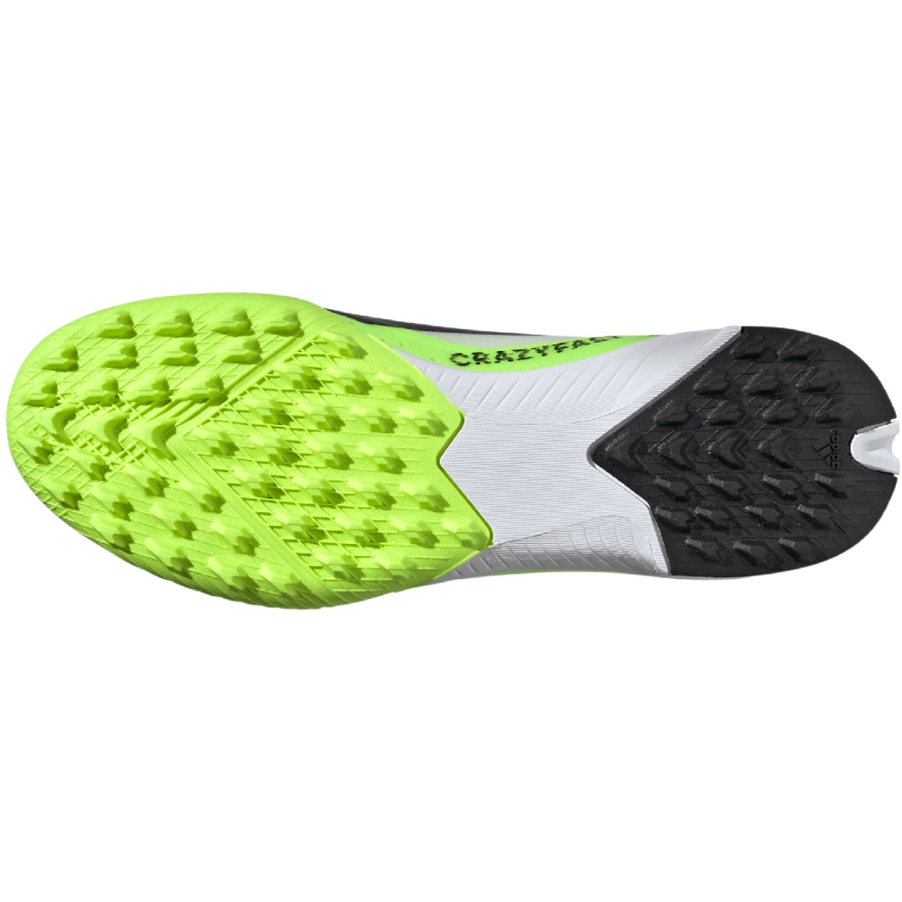 adidas X Crazyfast.3 Laceless TF children's soccer shoes white-green IE1499