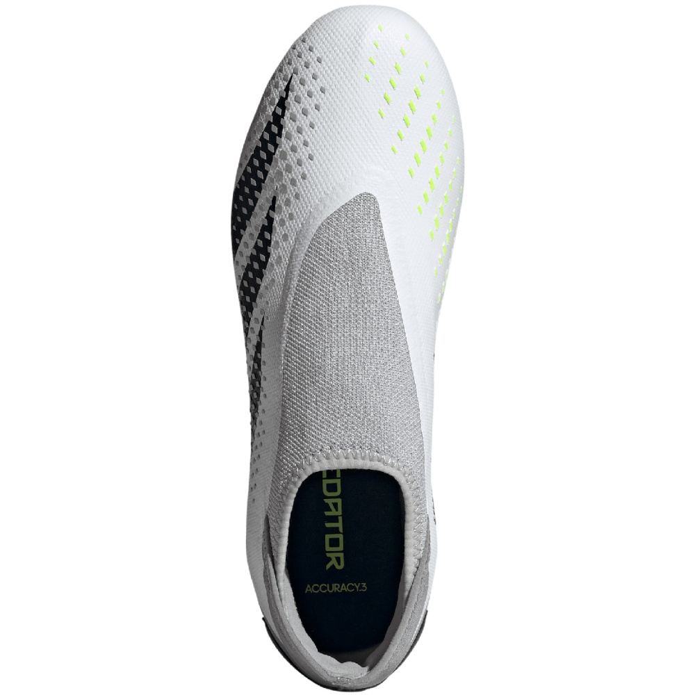 adidas Predator football shoes Accuracy.3 Laceless FG white-gray GZ0021