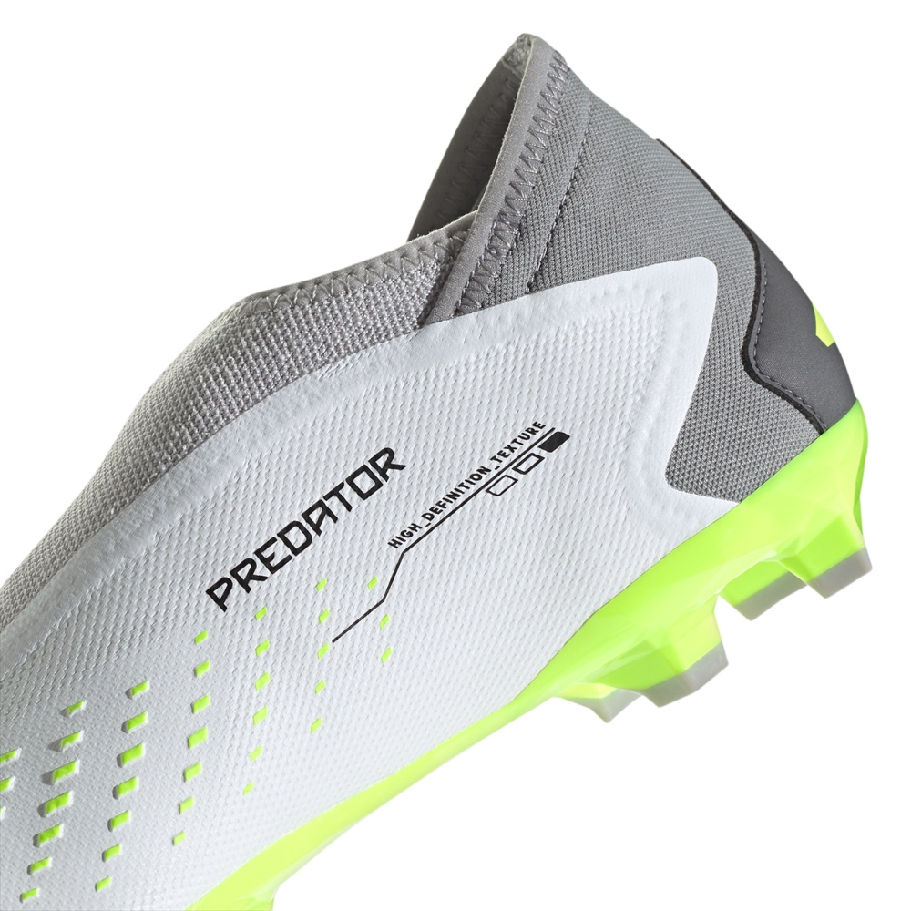 adidas Predator football shoes Accuracy.3 Laceless FG white-gray GZ0021