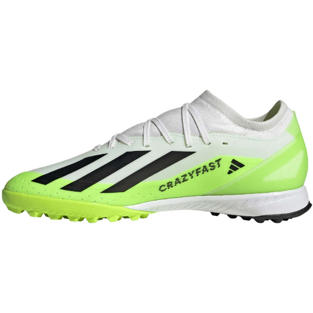 adidas X Crazyfast.3 TF football shoes, white and green ID9337