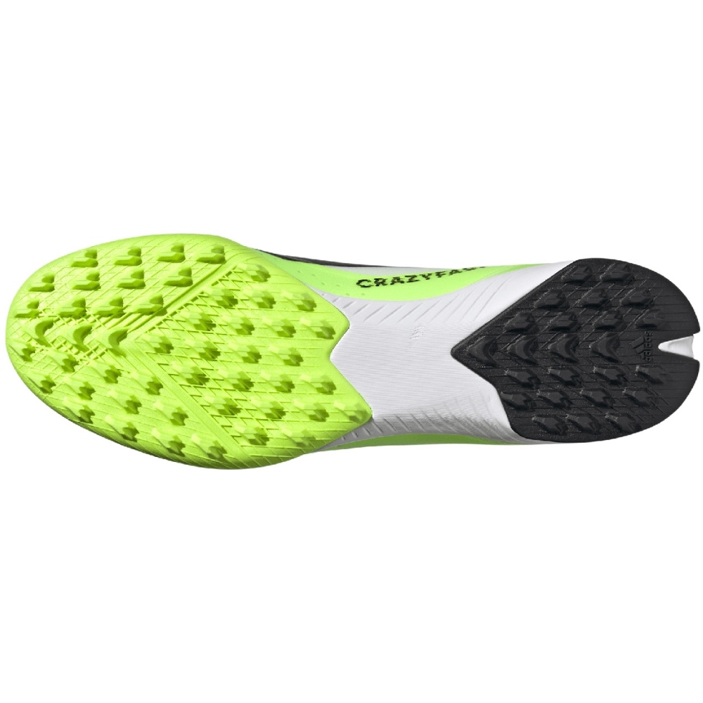 adidas X Crazyfast.3 TF football shoes, white and green ID9337