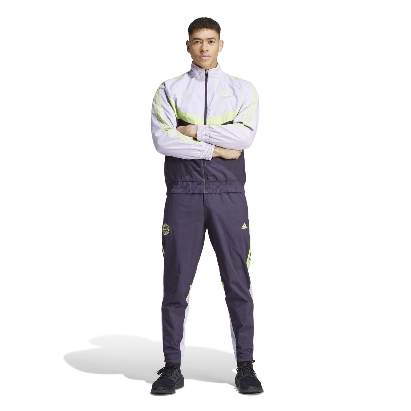 adidas FC Bayern Woven Tracksuit Top 2023 2024 Adults