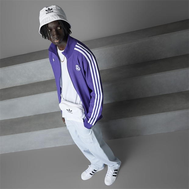 adidas Real Madrid Terraces Icon Tracksuit Top